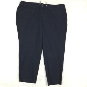 Dalia Womens Pants Classic Career Trouser Ankle Navy‎ Blue Plus 20W New